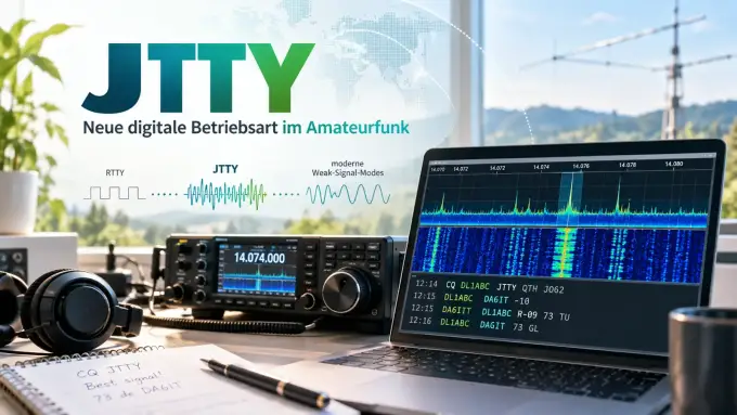 JTTY: Neue digitale Betriebsart im Amateurfunk – zurück zum echten QSO?